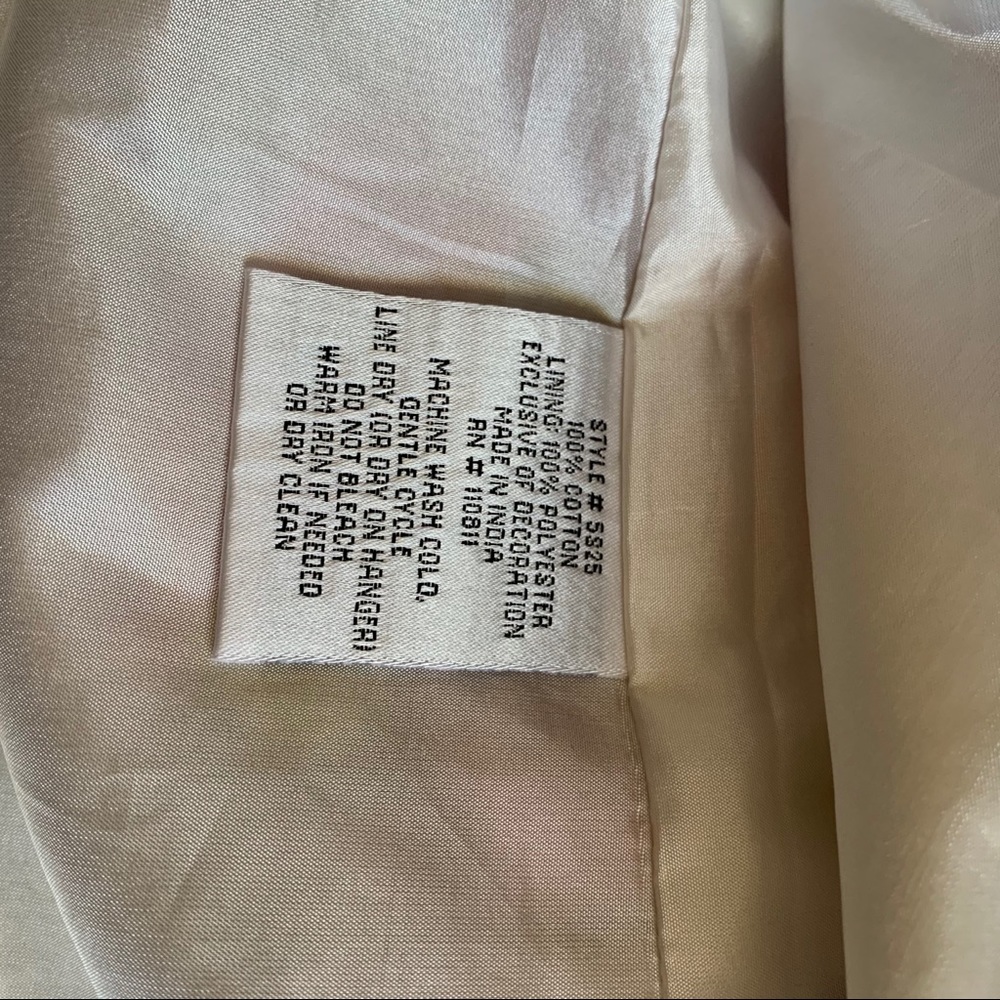 Baraschi Floral Pleated Lined A Lined Skirt Sz 6 - Picture 8 of 8